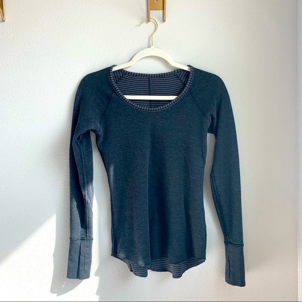 Lululemon Open your Heart reversible long sleeve
